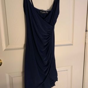 Navy body con dress